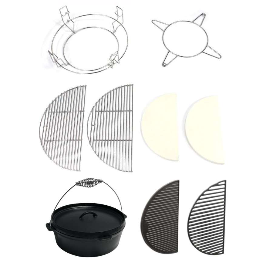 Flexibel Cooking System Cast Iron Large + Dutch Oven - kamadogrills
