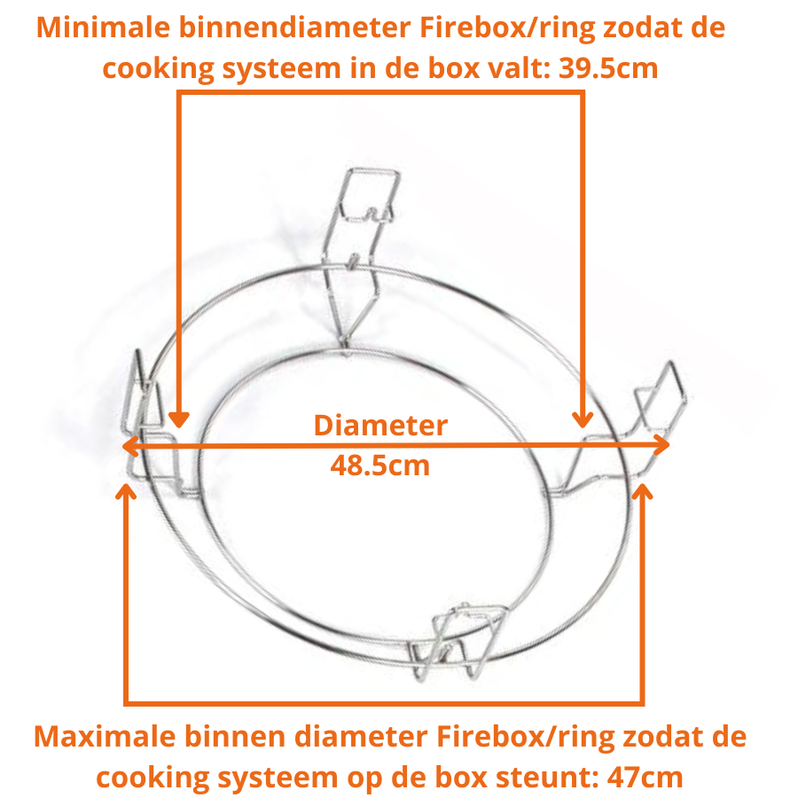 Flexibel Cooking System Cast Iron Large - 48,5 cm - kamadogrills