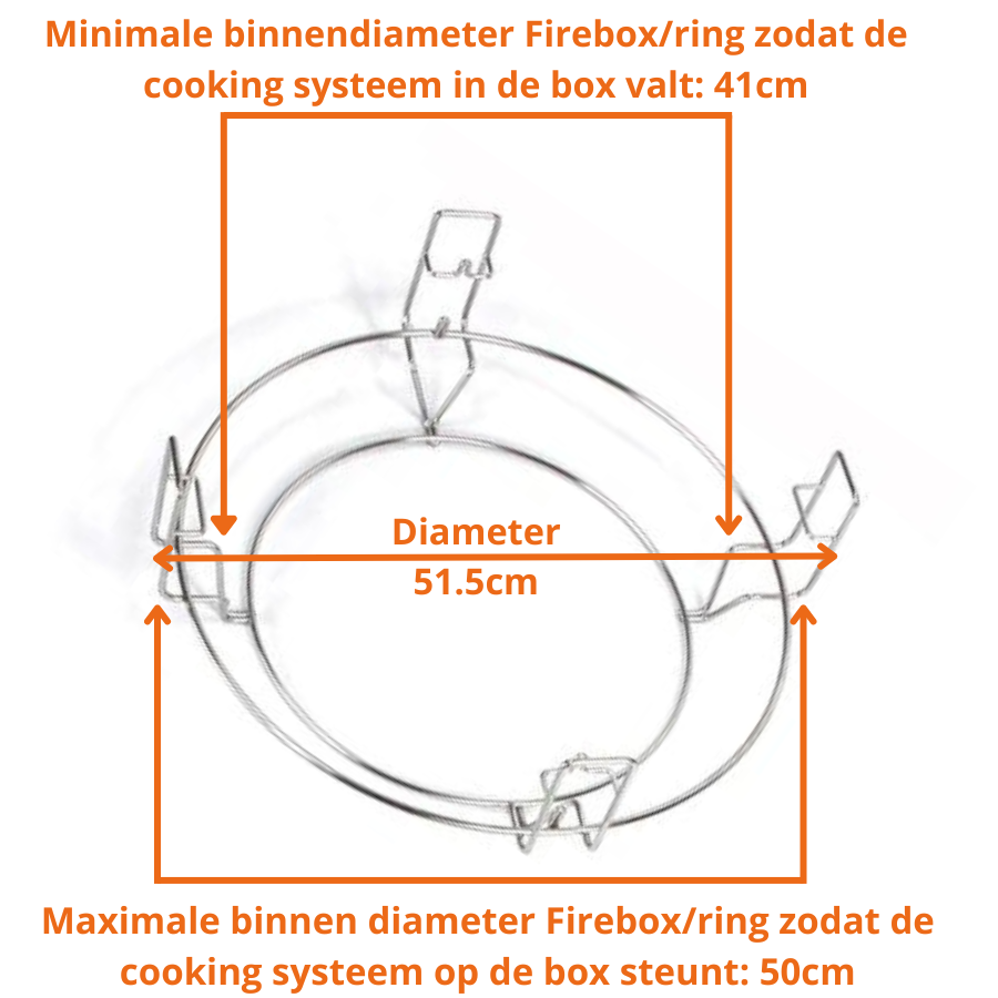 Flexibel Cooking System XL - 51,5 cm - kamadogrills