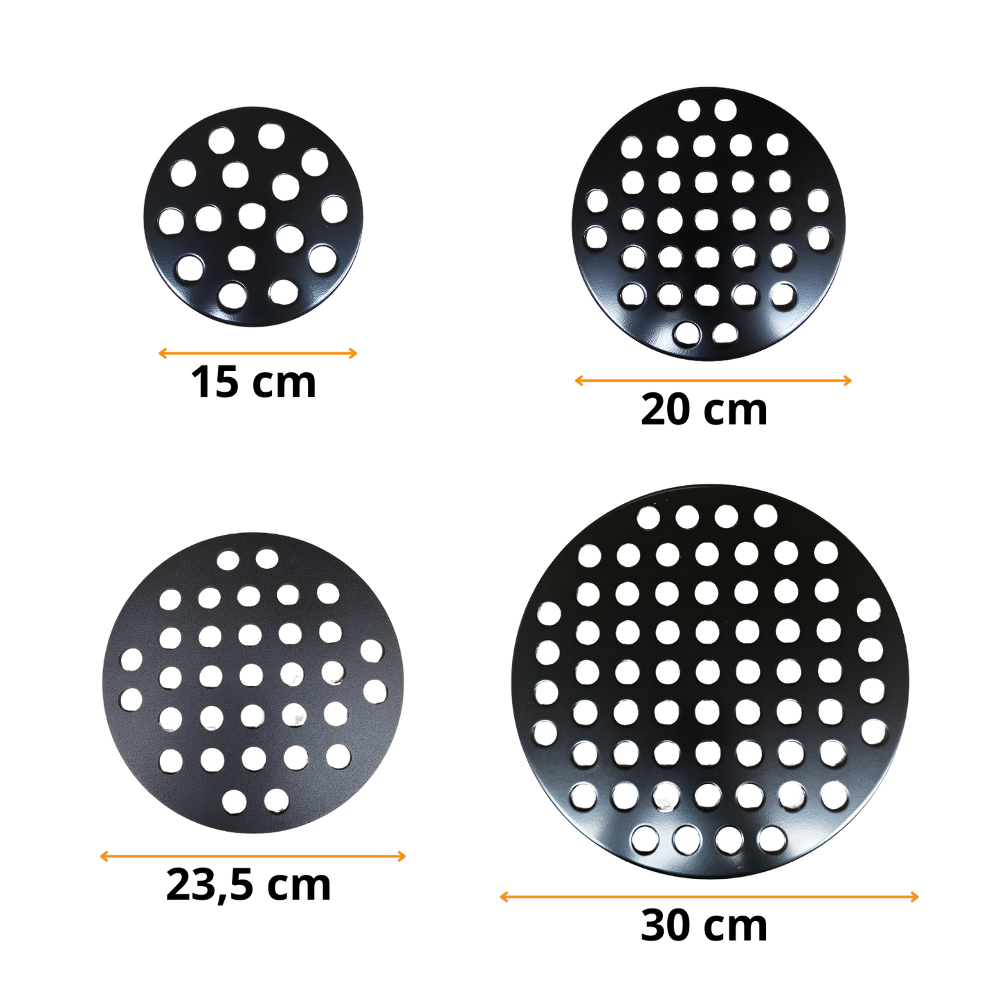 Cast iron coal grate Kamado - 15 cm