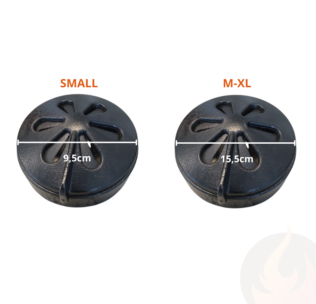 Gietijzeren Top 2 Small/Compact 9,5 cm - kamadogrills